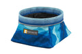 Ruffwear, Quencher Collapsible Dog Bowl, Packable Food & Water Bowl with Waterproof Lining, Water-Resistant Shell, & Reflective Trim, Lightweight, 4.2 Cups (1 L), Coastal Mountains, Medium