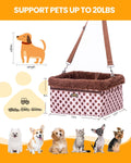 Dog Car Seats for Small Dogs, Upgrade Dog Booster Seat with Metal Frame Construction with Double-Layer Oxford, Perfect f