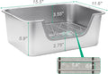 Stainless Steel Rabbit Sifting Litter Box (M)