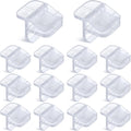Chunful 12 Pcs Aquarium Lid Clips for Rimless Tank, Clear PC Hood Clamps