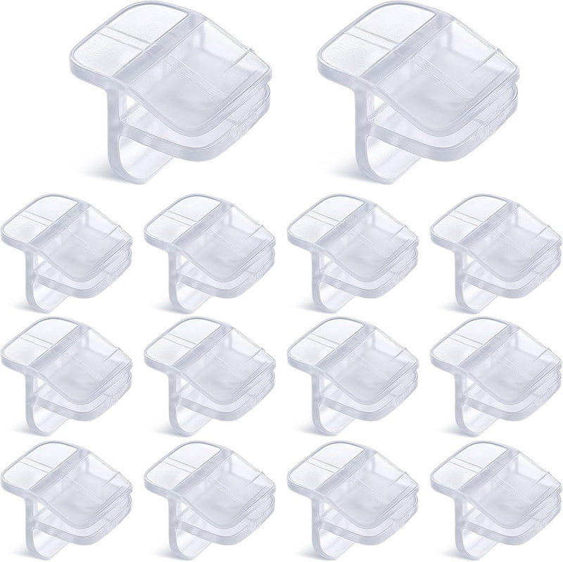 Chunful 12 Pcs Aquarium Lid Clips for Rimless Tank, Clear PC Hood Clamps
