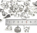 Kinteshun Assorted Cats Pet Charm Pendant for DIY Jewelry Making Accessaries(42pcs,Antique Silver)