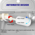 ToLanbbt Automatic Animal Dispenser Horse Water Bowl with Float Valve Stainless Steel Goat Waterer Feeder Outside Water 