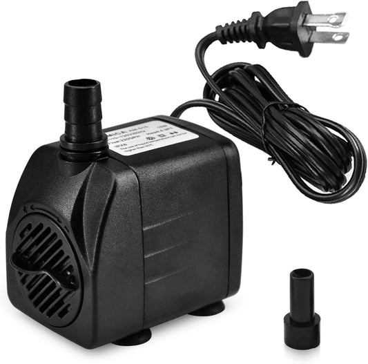 DOMICA 220GPH Ultra Quiet Fountain Pump (15W 800L/H), Small Submersible Pump for Pond, Water Feature, Aquariums, Fish Ta