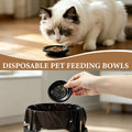 600 Pack Disposable Pet Feeding Bowls, Plastic Small Feeding Dish