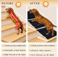 Dog Ramps for Stairs, 4 Pack Solid Wood Dog Ramp, 4 Adjustable Heights