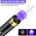 DARKBEAM UV Flashlight 365nm & 395nm Black Light Woods Lamp Ringworm 2 Pack