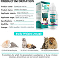 bnHUlMXw Ear Mite Treatment for Dogs and Cats,Dog Ear Infection Treatment,Aloe Ear Mite,Safe for Pets | 12+ Weeks | 0.75 fl oz 22.2ml