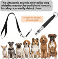 Dog Whistle to Stop Barking, Silent Dogs Training Whistles (Black)