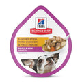Hill's Science Diet Adult 7+ Small & Mini Wet Dog Food, Chicken & Vegetables, 3.5 oz. Trays, 12-Pack
