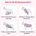 FEimaX Dog Surgery Recovery Suit Female and Male Pet Body Suits for Puppy