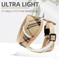 PUPTECK Soft Mesh Dog Harness Small Sized and Leash Set Pet Puppy Cat Comfort Padded Vest No Pull Harnesses, Beige, S