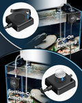 Pawfly Nano Silent Aquarium Air Pump, Mini Bubbler with Accessories, 1.3 W Portable Oxygen Aerator for 1-15 Gallon Fish 