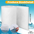 RAINFLOW Aquarium Filter Media Pad - White Filter Floss, 39.4 x 11.8 Inch