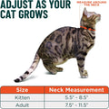 OutdoorBengal Durable Breakaway Cat Collar, No Bell (Blue, M/L)