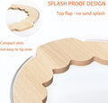 Marchu Hamster Sand Bath & Food Bowl Set, Multipurpose Small Pet Feeding Station with Transparent Anti-Spill Sandbox & N