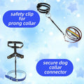 2pcs Reflective Nylon Dog Collar Clips, Double-Ended Backup