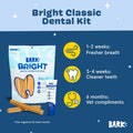 BARKBOX Bright Dental Care Kit - for Dogs - for Large Breeds (50+ lbs)