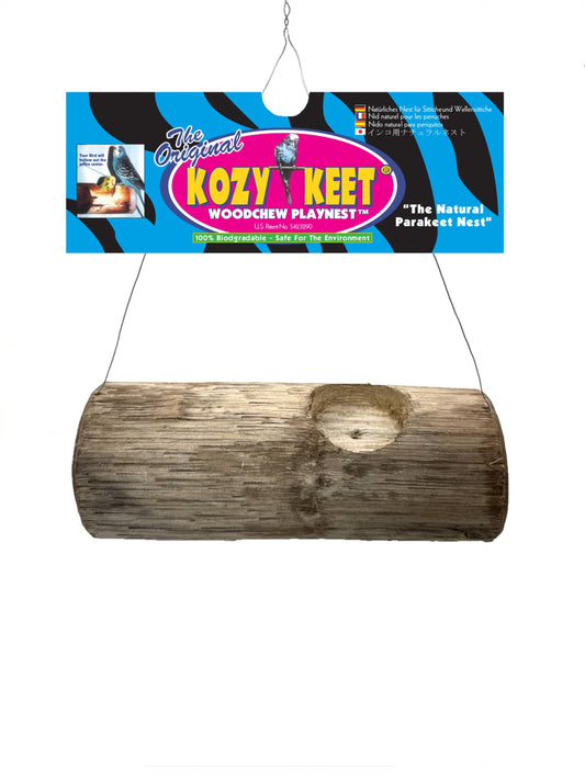Wesco Pet Kozy Keet Woodchew Playnest Holistic Parakeet Nest