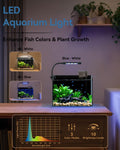 2.5 Gallon Nano Aquarium Starter Kit, Rimless Glass Fish Tank