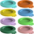 8 pack Silicone Pet Food Can Lids for 3 Size, Multicolor