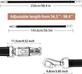 4 Pack Heavy-Duty Cross Ties for Horse - Adjustable Nylon Cross Ties with Panic Snap and Bull Snap (56.5"-98.4"), All-in
