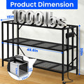 55-75 Gallon Aquarium Stand, 1000LBS Capacity Fish Tank Stand with 3-Tier Shelves & Integrated Power Strip, Heavy Duty M