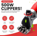 Sheep Shears Pro Electric Sheep Shearing Clipper, 110V, 500W with 2 Blades