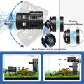 hygger 1850GPH Aquarium Wave Maker Pump with Strong Magnetic Suction Base, Ultra-quiet 360 Degree Rotating Submersible P