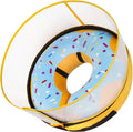 CNEO Inflatable Dog Cone Collar with Detachable Enhanced Anti-Licking Shield, Soft Neck Donut Collar for Dogs After Surg