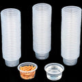 Lizard Crested Gecko Food Water Feeding Cups, 100 pcs, 1 oz