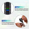 Aquarium Thermometer Strips, Fish Tank Temperature Gauge Stickers, Reptile Thermometer, Stick-on Temperature Monitor Str