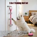 Dog Door Bell for Potty Training, 2-in-1 Set with Adjustable Hanging Bell(Includes 7 Stainless Steel Bells) and Metal Pr
