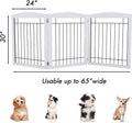 PAWLAND Extra Wide Dog gate for The House, Doorway, Stairs, Freestanding Foldable Wire Pet Gate, Pet Puppy Safety Fence,