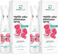 Reptile Tank Odor Eliminator Spray, Unscented, 18 Fl Oz (2x9)