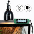 REPTI ZOO Reptile Digital Thermometer Hygrometer Controller for Tank Terrarium - Waterproof Reptile Timer with Thermosta