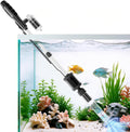 AKKEE Aquarium Vacuum Gravel Cleaner Handle Control, 8 in 1 Multifunctional 36W Electric Fish Tank Cleaner Vacuum for Au