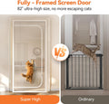 BFNN Cat Proof Screen Door, Extra Tall Mesh Gate, Fit 32'' x 80'' Door, D