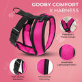 Gooby Comfort X Head-in Dog Harness, Choke-Free, Flamingo Pink, Medium