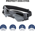 Dog Goggles Small Breeds, Anti-UV Small Dog Sunglasses for Outdoor Driving Cycling Riding, Windproof Sandproof Dig Eye P