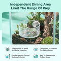 Jumping Spider Feeding Dish, 2+2 Pcs Tiny Tarantula Water Dish Magnetic Water Bowl with Dropper and Feeding Tongs, Repti