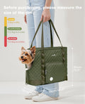 Pecute Dog Purse Carrier, Dog Carrier with Pockets for Small Dogs, Fits Dogs 5 lbs to 9 lbs, Cat and Puppies Tote Bag, O