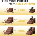 Dog Stairs for Small Dogs, 3-Step Non-Slip Foam Pet Steps for Couch Bed