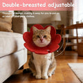 Cat Recovery Collar Cute Flower 2Pcs, L 10.2-12.2"