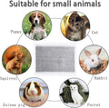 kathson Rabbit Pee Pads Disposable Cage Liners 50PCS All Absorb Black Carbon Odor Control Bunny Training Accessories wit