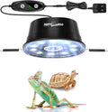 REPTI ZOO UVB Reptile Light with Dimming, LED UVB Light Bulb Fixture for Bearded Dragon Gecko Lizard Turtle Snake, Adjus