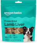 Basics Freeze-Dried Raw Single Ingredient Dog Treats, Lamb Liver, High Protein, Healthy Training Treats or Meal Topper f