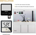DIGITEN Aquarium Thermometer Digital Fish Tank Thermometer with Large LCD Display Stick On Water Terrarium Temperature S