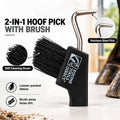 Horse Hoof Pick with Brush, Black