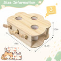 kathson Whack A Mole Cat Toy, Wooden Enrichment for Indoor Cat, Interactive Kitten Puzzle Toy for All Ages Cats Intellig